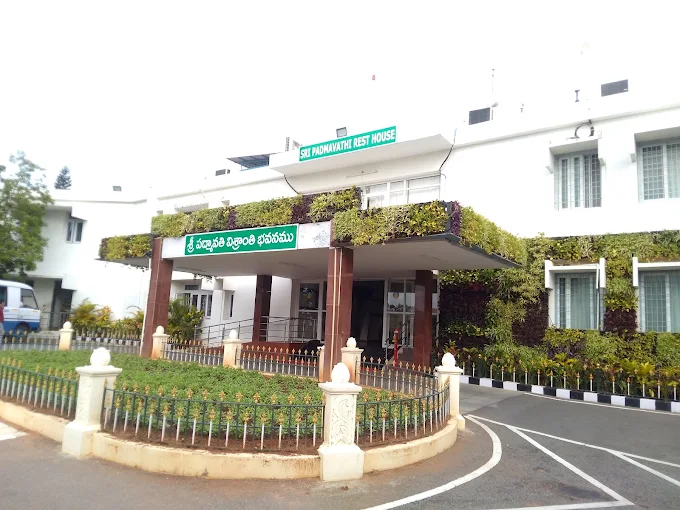 Padmavathy Nilayam main building view in Tirumala, Tirupati Urban